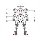  Decal nước dán mô hình TRS HG 1/144 Calibarn Metallic ver 