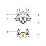  Decal nước dán mô hình TRS HG 1/144 Calibarn Metallic ver 