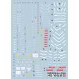  Decal Nước Huỳnh Quang Dán Mô Hình EVO MG 1/100 MSN-06S Sinanju ver Ka - OVA ver 
