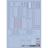  Decal Nước Huỳnh Quang Dán Mô Hình EVO MGSD ZGMF-X10A FREEDOM 