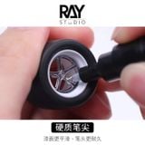  Dụng Cụ Bút Tô Sơn Cao Cấp RAY STUDIO Mô Hình Đồ Chơi Mạ Bạc / Chrome Marker Hiệu Ứng Tráng Gương 
