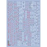  Decal Nước Huỳnh Quang Dán Mô Hình EVO MG 1/100 Wing Gundam Zero ver . Ka 