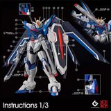  Decal Nước Huỳnh Quang Dán Mô Hình EVO HG CE 1/144 Rising Freedom Gundam 