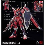  Decal Nước Huỳnh Quang Dán Mô Hình EVO HG CE 1/144 Immortal Justice Gundam 