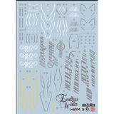  Decal Nước Huỳnh Quang Dán Mô Hình EVO HIRM Wing Zero EW gundam HIRES 