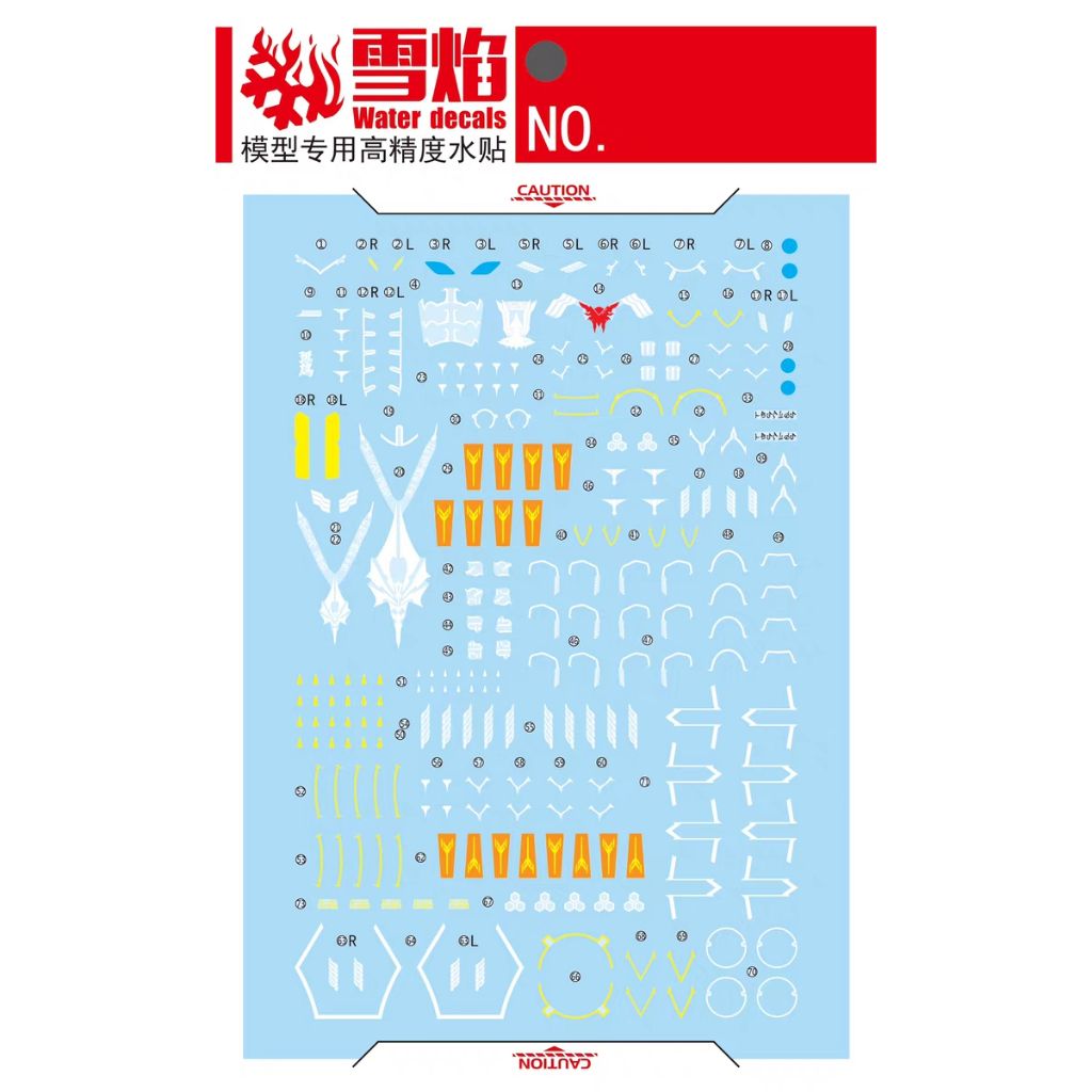  Decal Nước Dán Mô Hình Snow Flame GSC IKARUGA 