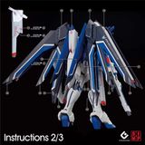  Decal Nước Huỳnh Quang Dán Mô Hình EVO HG CE 1/144 Rising Freedom Gundam 