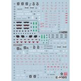  Decal Nước Huỳnh Quang Dán Mô Hình EVO MG 1/100 Hyaku Shiki 2.0 + Hyaku Shiki kai 
