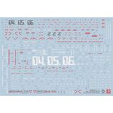  Decal Nước Huỳnh Quang Dán Mô Hình EVO MG 1/100 FA-010S Full Armor FA ZZ 