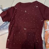  Áo thun đính đá form ngắn 