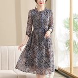  Đầm tơ tằm form A 