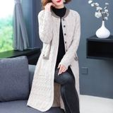  Áo len móc dáng dài 