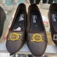  GIÀY BÚP BÊ LOGO VÀNG 