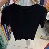  Áo kiểu len form ngắn 