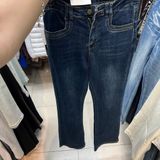  Quần jeans ống loe trơn 