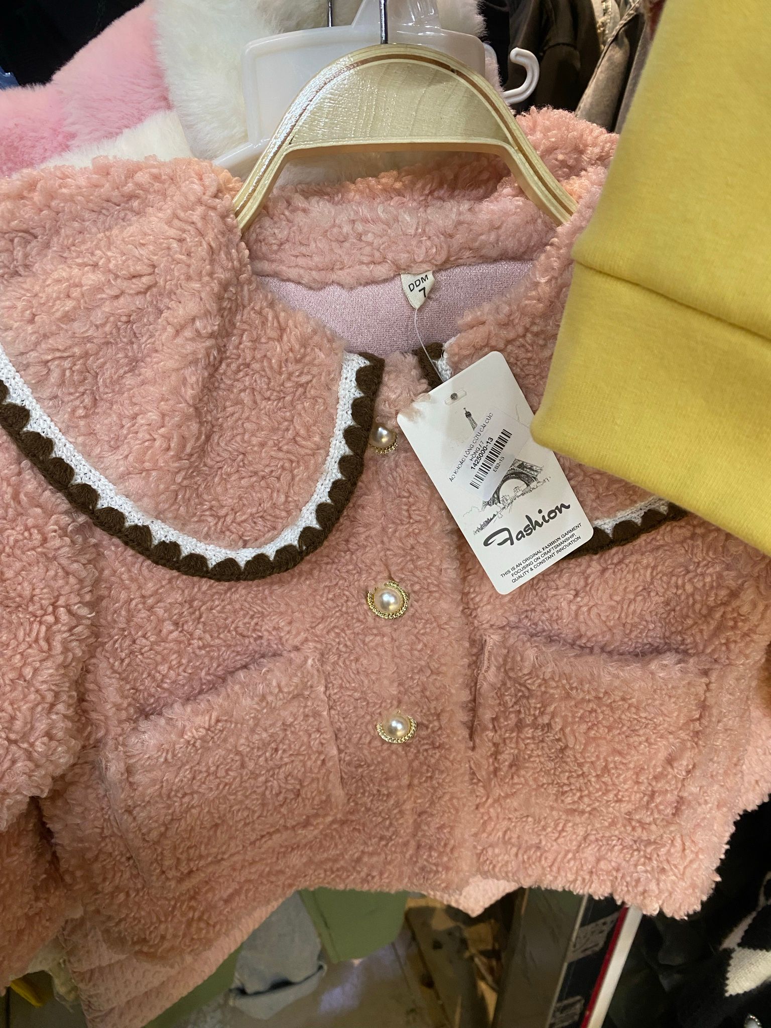  ÁO KHOÁC LÔNG CỪU CÀI CÚC 