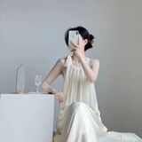  Đầm tơ tằm mùa hè 