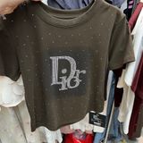  Áo thun đính đá form ngắn 