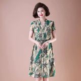  Đầm tơ tằm form A 