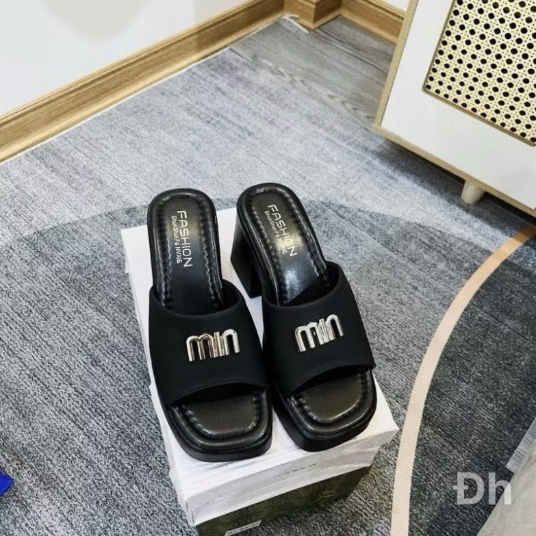  DÉP ĐẾ CAO GÓT QUAI CHỮ MIN 