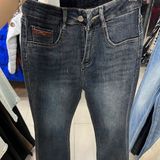  Quần jeans ống loe trơn 
