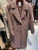  Áo  dạ lông  cừu  ép nữ dài 