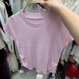  Áo kiểu len form ngắn 