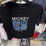  Áo thun đính đá form ngắn 