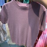  Áo kiểu len form ngắn 