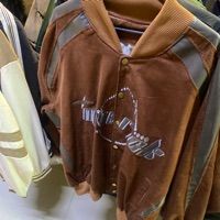  Áo bomber nhung phối da 