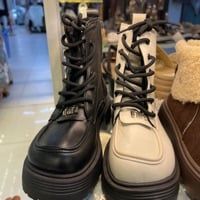  BOOT DA NGẮN NN XỎ DÂY MŨI TRÒN 