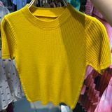  Áo kiểu len form ngắn 