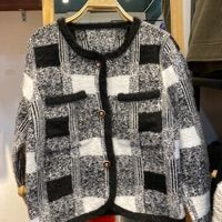  ÁO LONG CỔ TRÒN CARO 