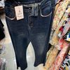 Quần jeans ống loe k lai