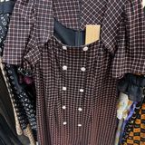  Đầm cotton họa tiết 