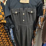  Đầm cotton họa tiết 