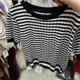  Áo kiểu len form ngắn 