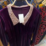  Đầm chữ A đíh đá 