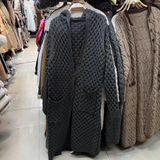  Áo len móc dáng dài 