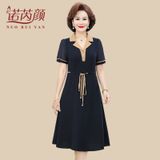  Đầm tơ tằm form A 