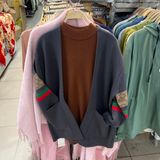  áo khoác nam len cardigan 