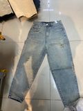  Quần jeans ống baggy rách 