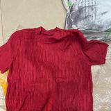  Áo kiểu len form ngắn 