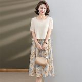  Đầm tơ tằm form A 