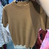  Áo kiểu len form ngắn 