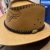  MŨ CAO BỒI DA LỘN LOGO CON TRÂU 