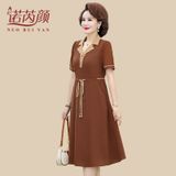  Đầm tơ tằm form A 