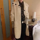  Áo len móc dáng dài 