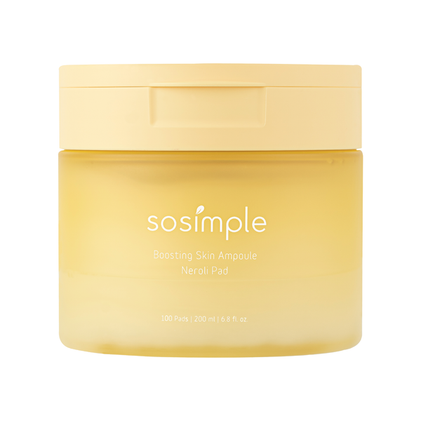  Si sosimple Boosting Skin Ampoule Neroli Pad | 100 Pads | 200 ml | 6.8 fl. oz 