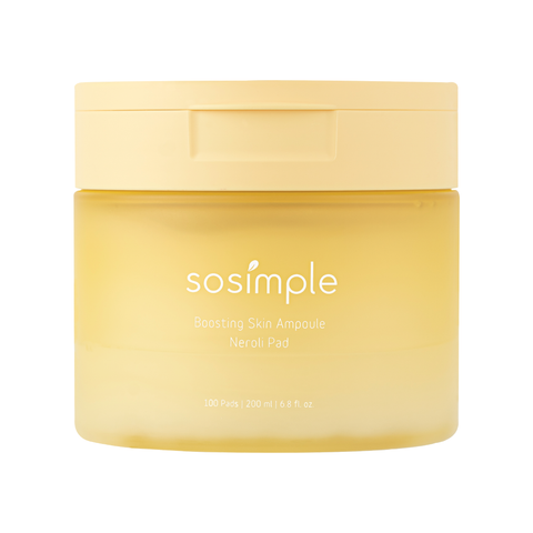  Si sosimple Boosting Skin Ampoule Neroli Pad | 100 Pads | 200 ml | 6.8 fl. oz 